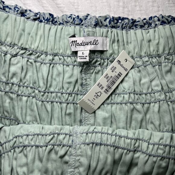 BRAND NEW | Madewell | Smocked Pull-On Shorts in Florentine Floral | Large - Picture 4 of 8